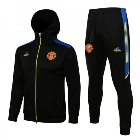 Manchester United Champions League Träningsjacka Hood 2022-23 Svart Manchester United Champions League Träningsjacka Hood 2022-23 Svart